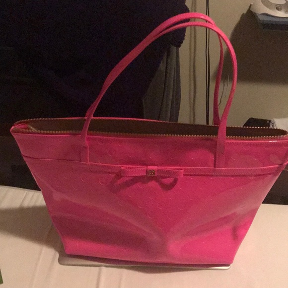 Kate Spade hot pink tote - Picture 1 of 3